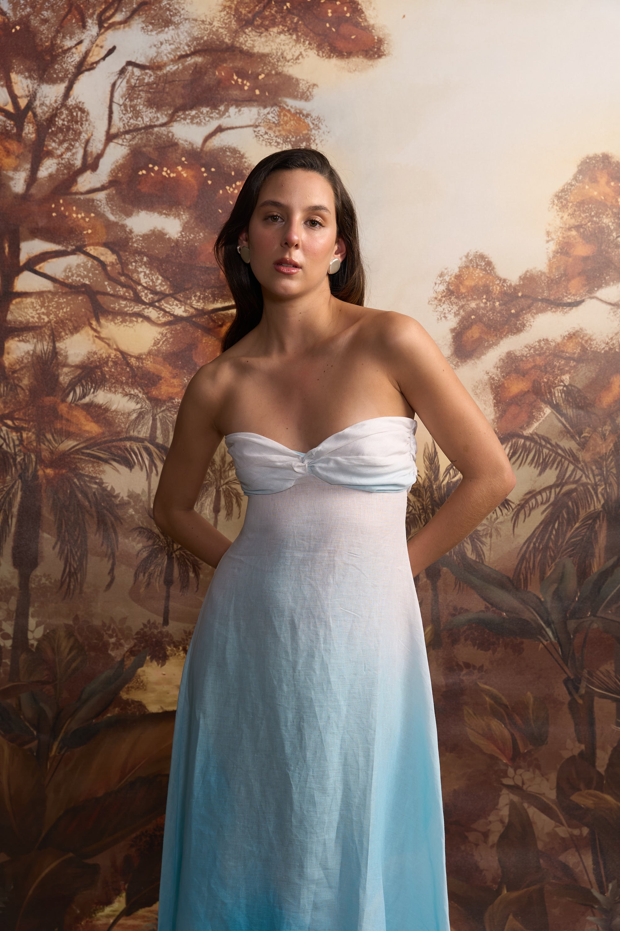 VESTIDO CELESTE