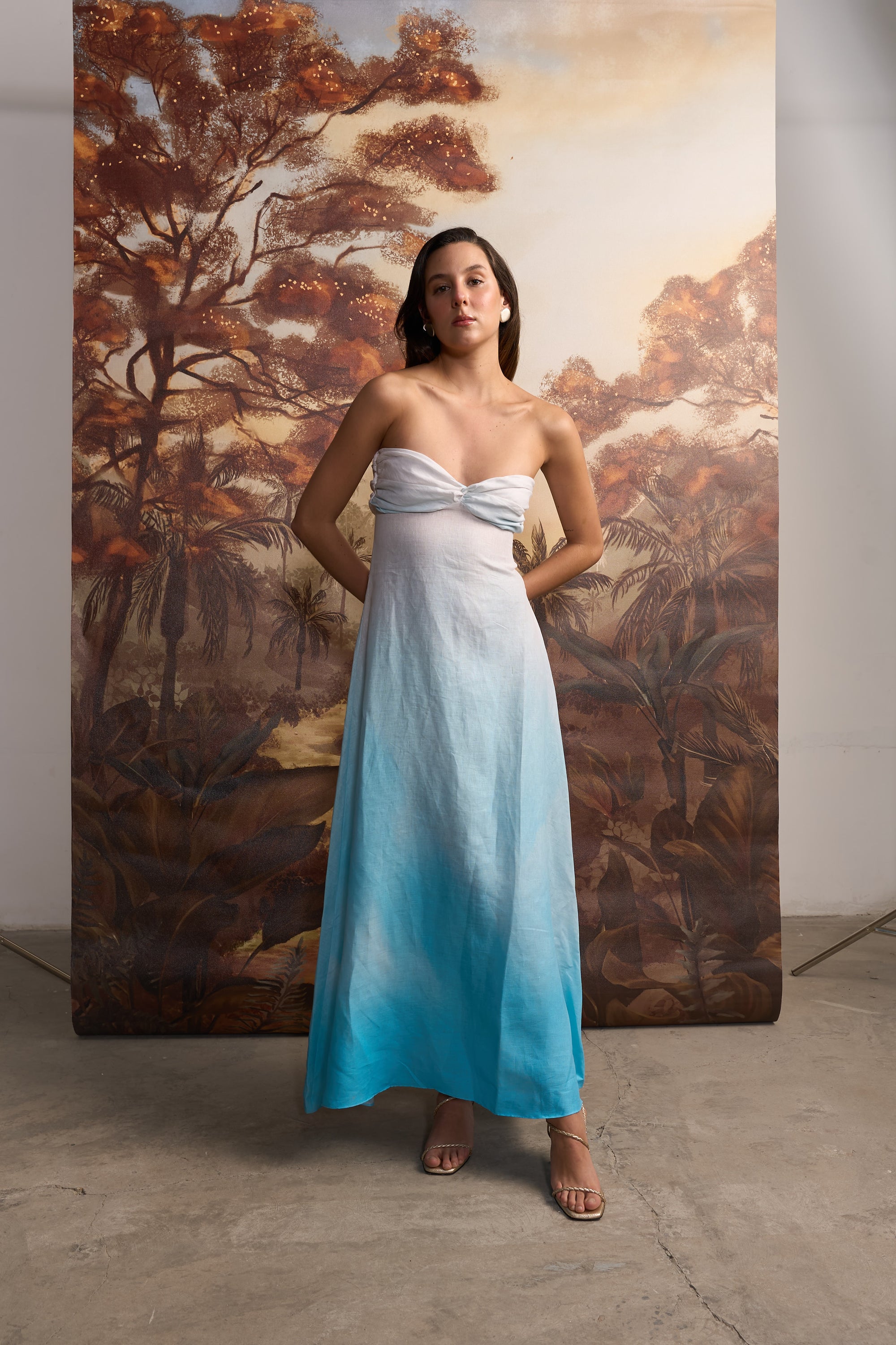 VESTIDO CELESTE