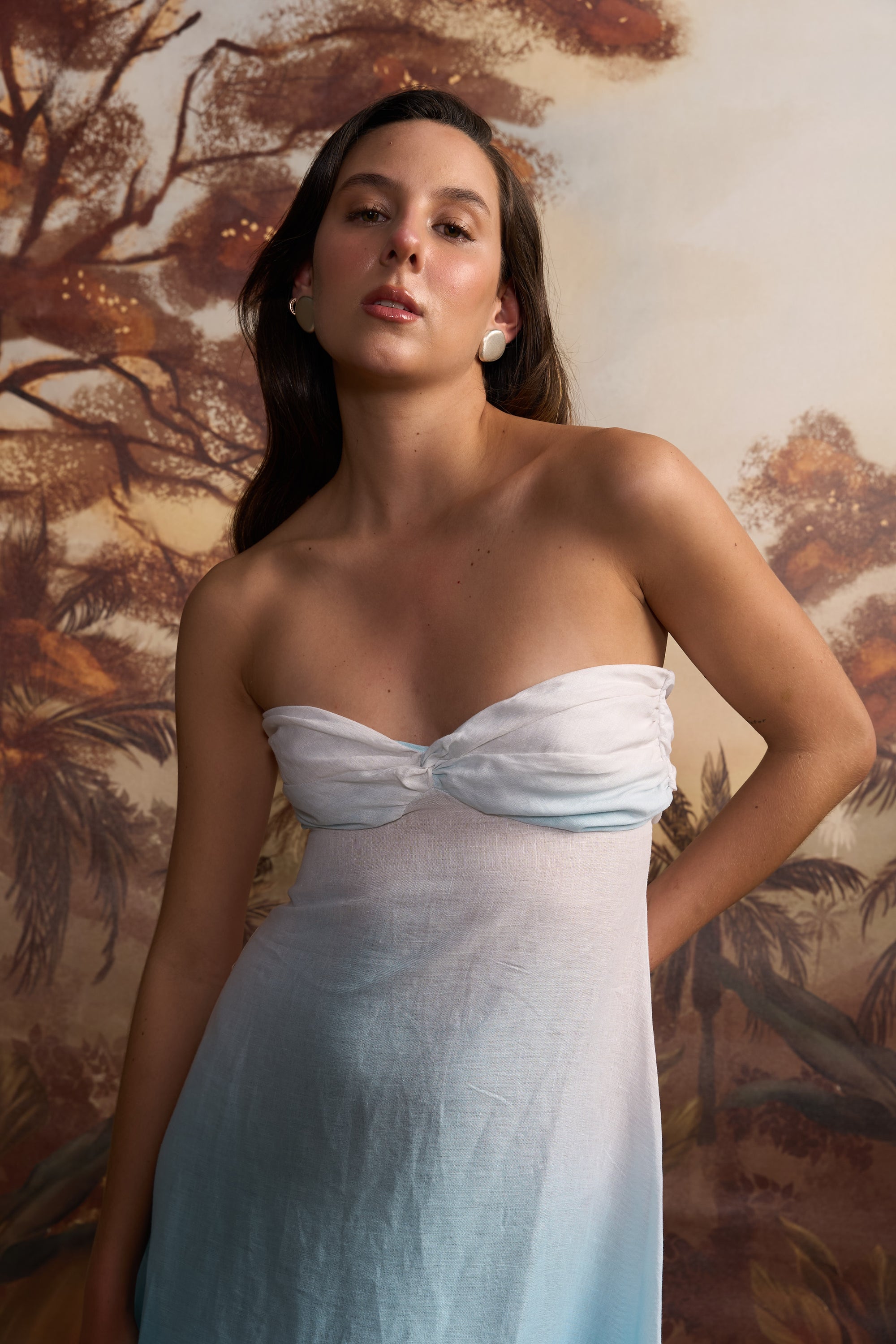 VESTIDO CELESTE