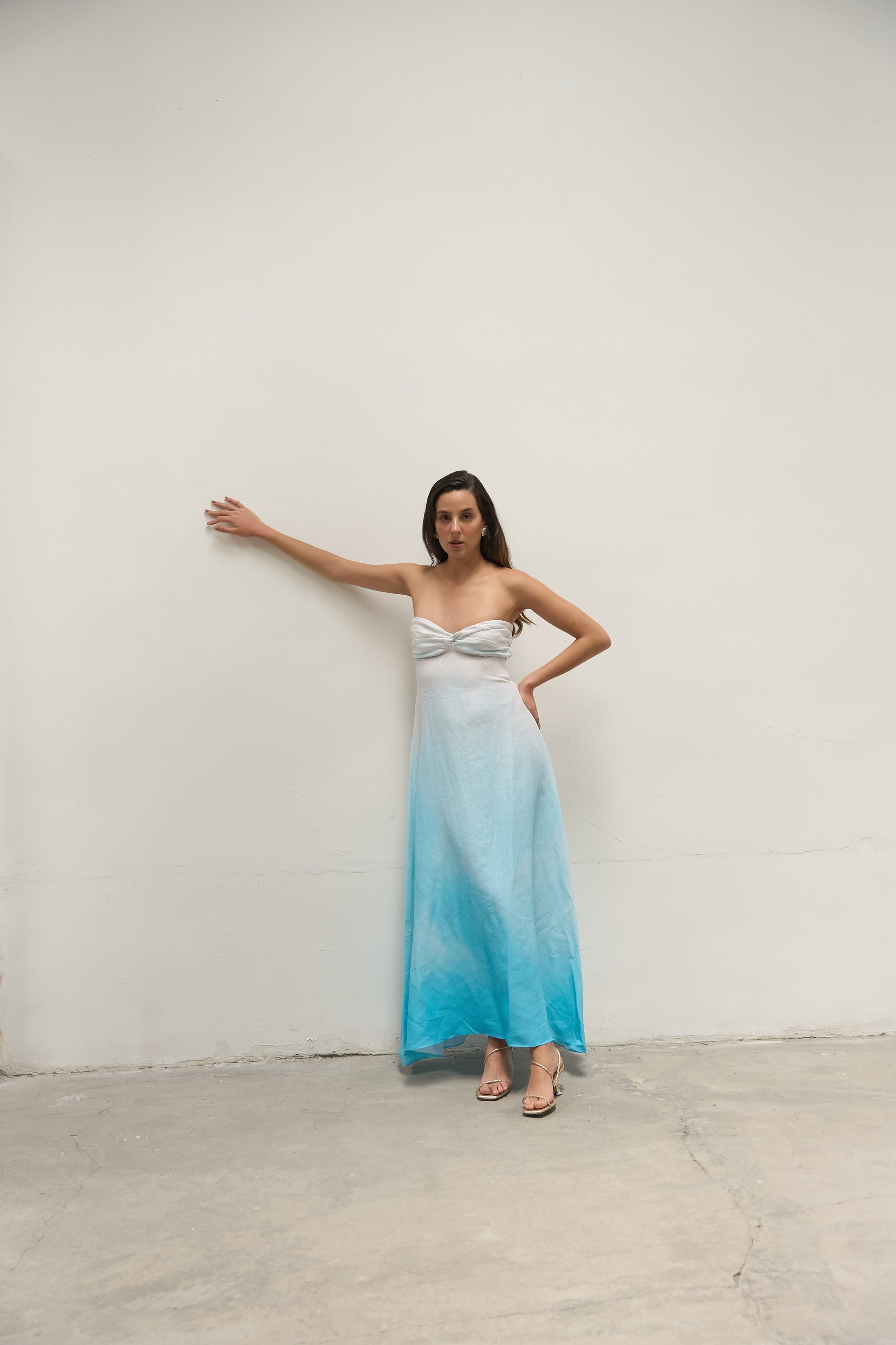 VESTIDO CELESTE