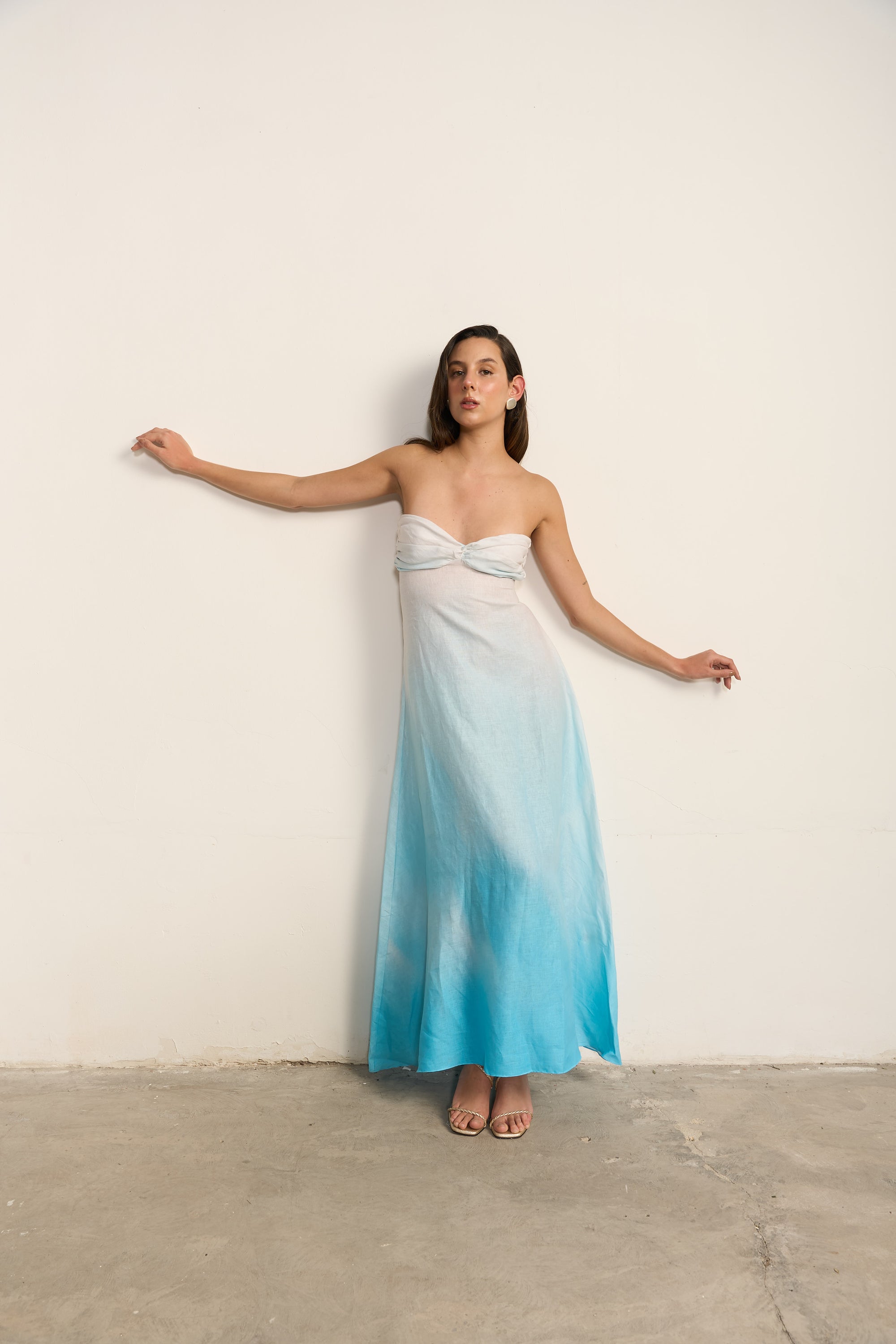 VESTIDO CELESTE